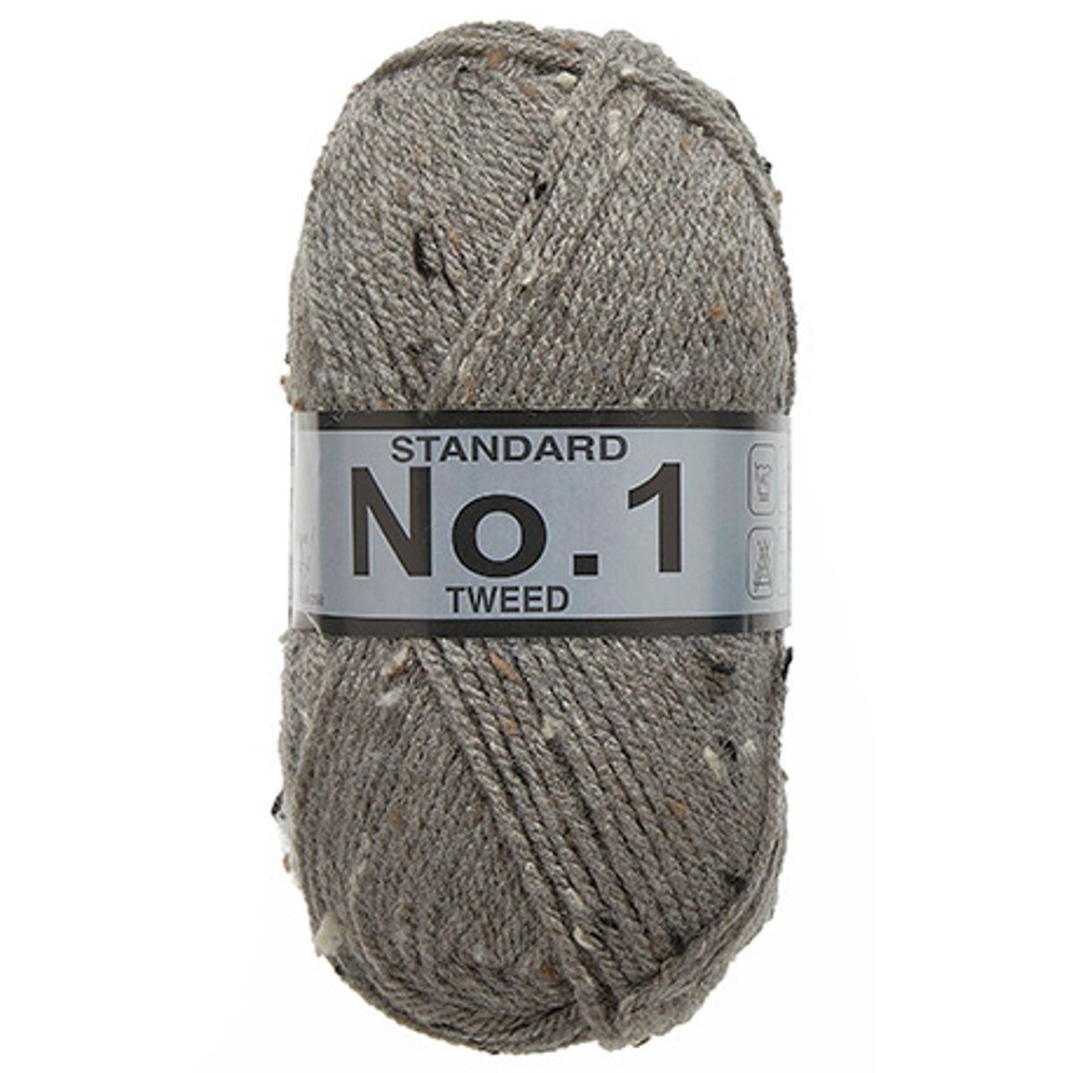 No. 1 Tweed, Grå, 50 g, nr. 610