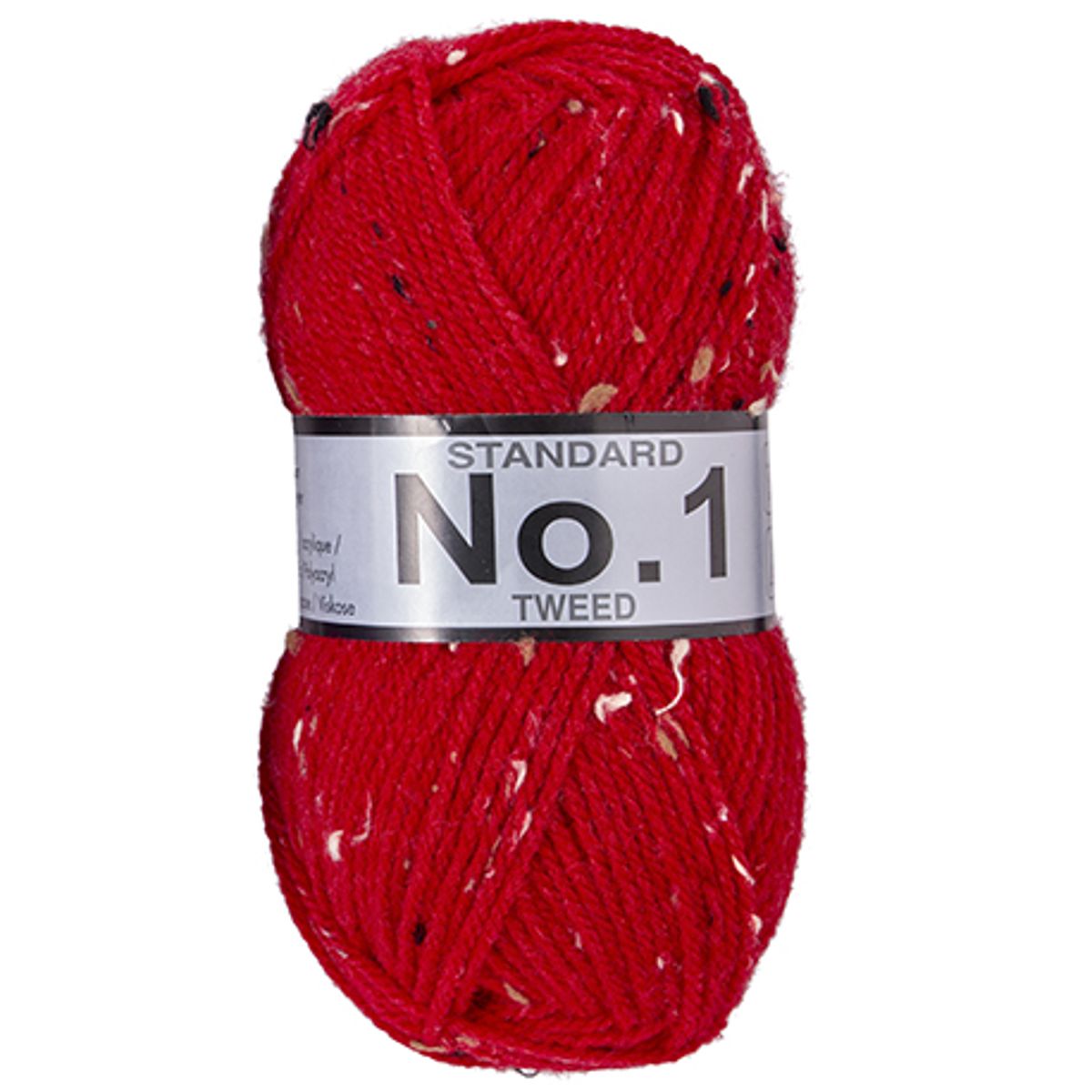 No. 1 Tweed, Rød, 50 g, nr. 643