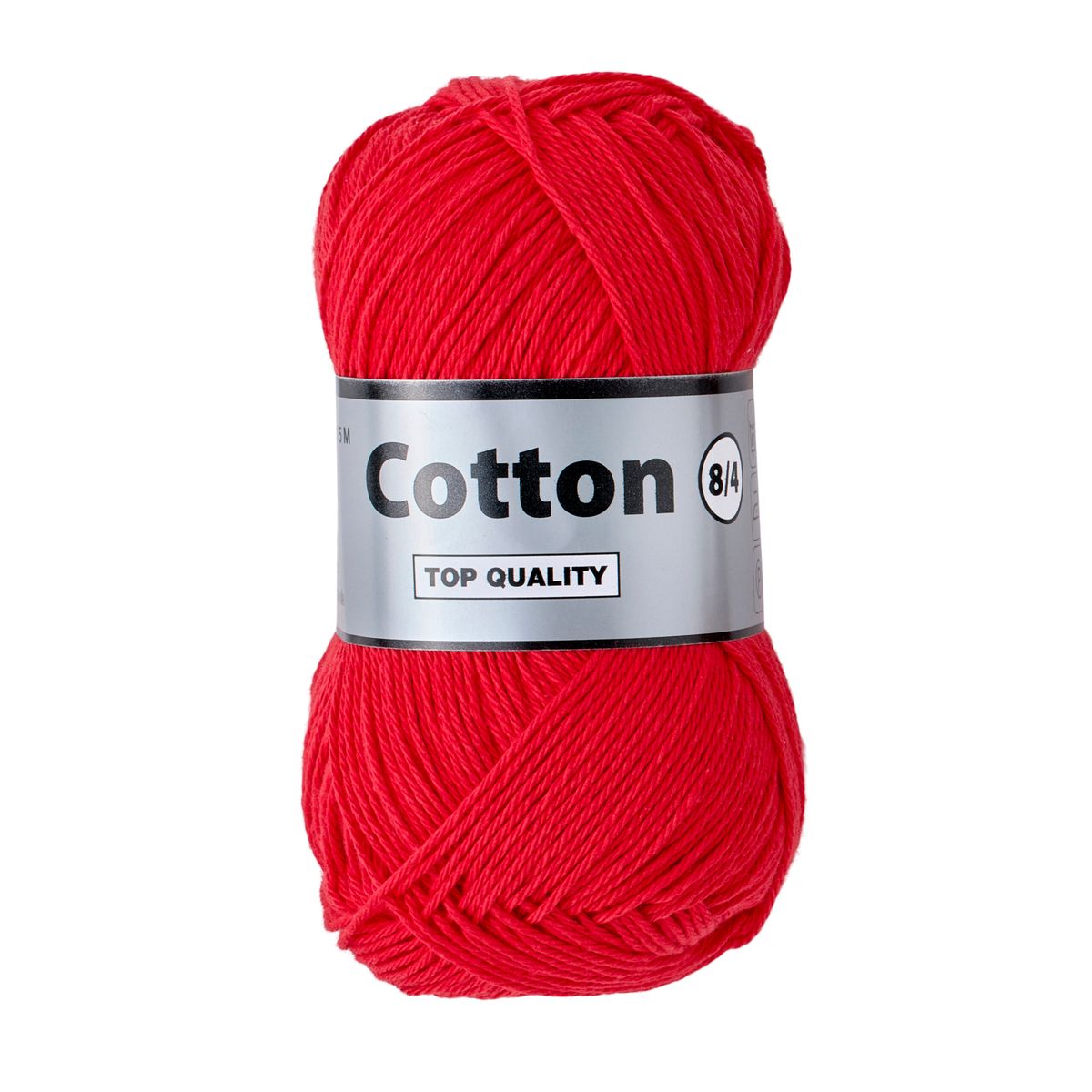 Lammy cotton 8/4, postkasserød, 50 g, nr. 44