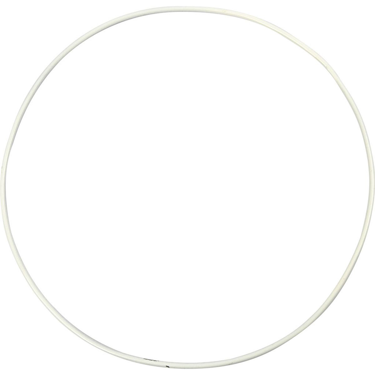 Metalring, hvid, 20 cm, 1 stk