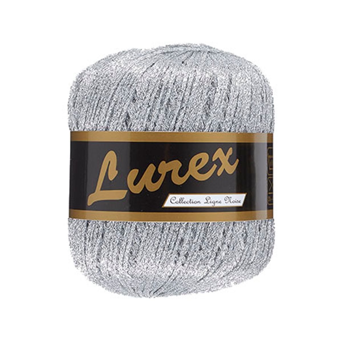 Lurex glimmergarn, sølv, 25 g, nr. 1