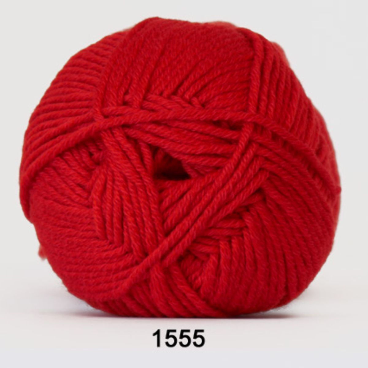 Merino Cotton, brændt rød, 50 g, nr. 1555