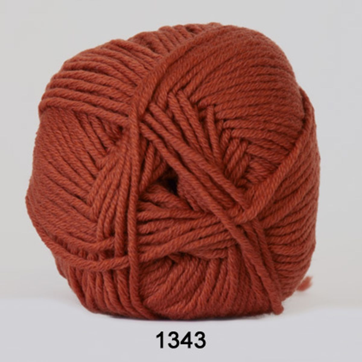 Merino Cotton, brændt orange, 50 g, nr. 1343