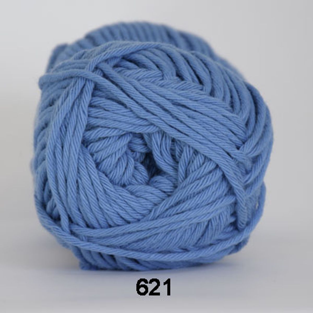 Cotton 8/8, lyseblå, 50 g, nr. 621