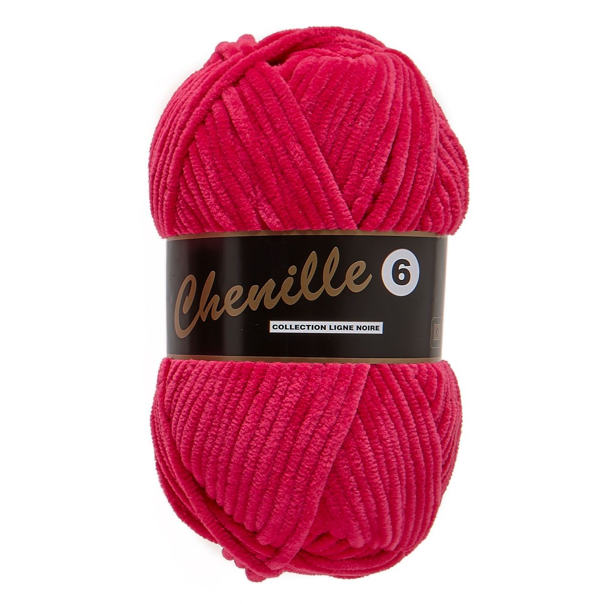 Chenille 6, hot pink, 100 g, nr. 20