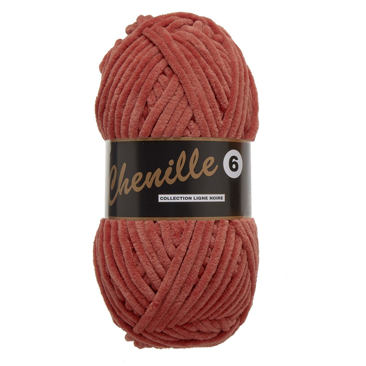 Chenille 6, rødbrun, 100 g, nr. 30