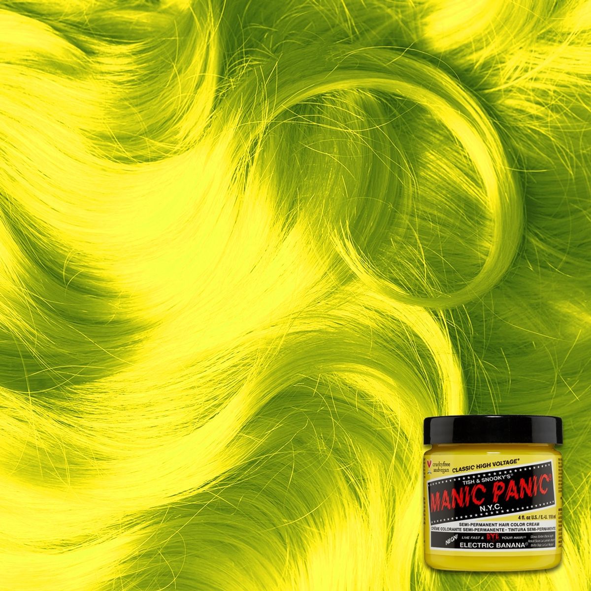 Manic Panic Semi-Permanent Hårfarve ELECTRIC BANANA 118ML