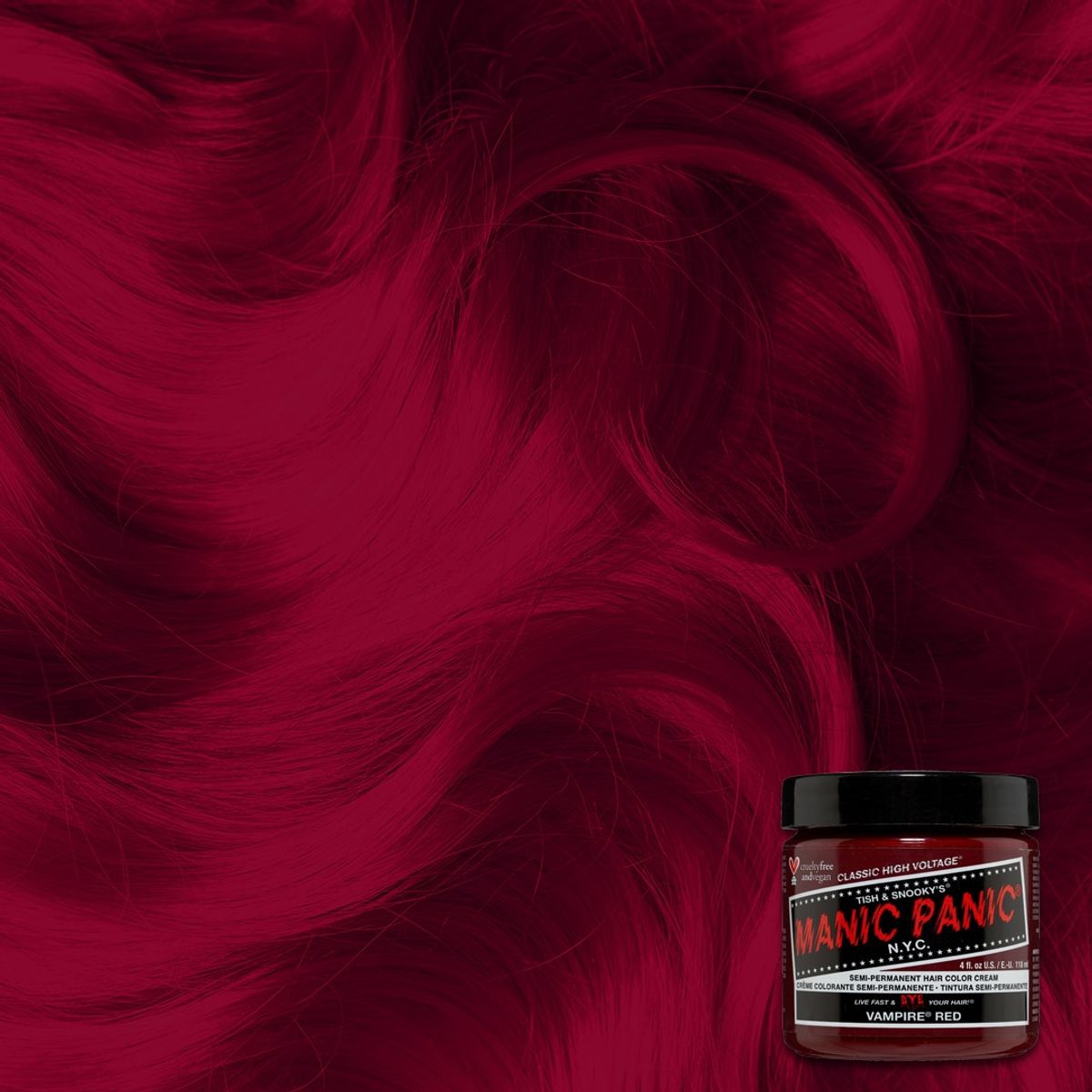 Manic Panic Semi-Permanent Hårfarve VAMPIRE RED 118ML