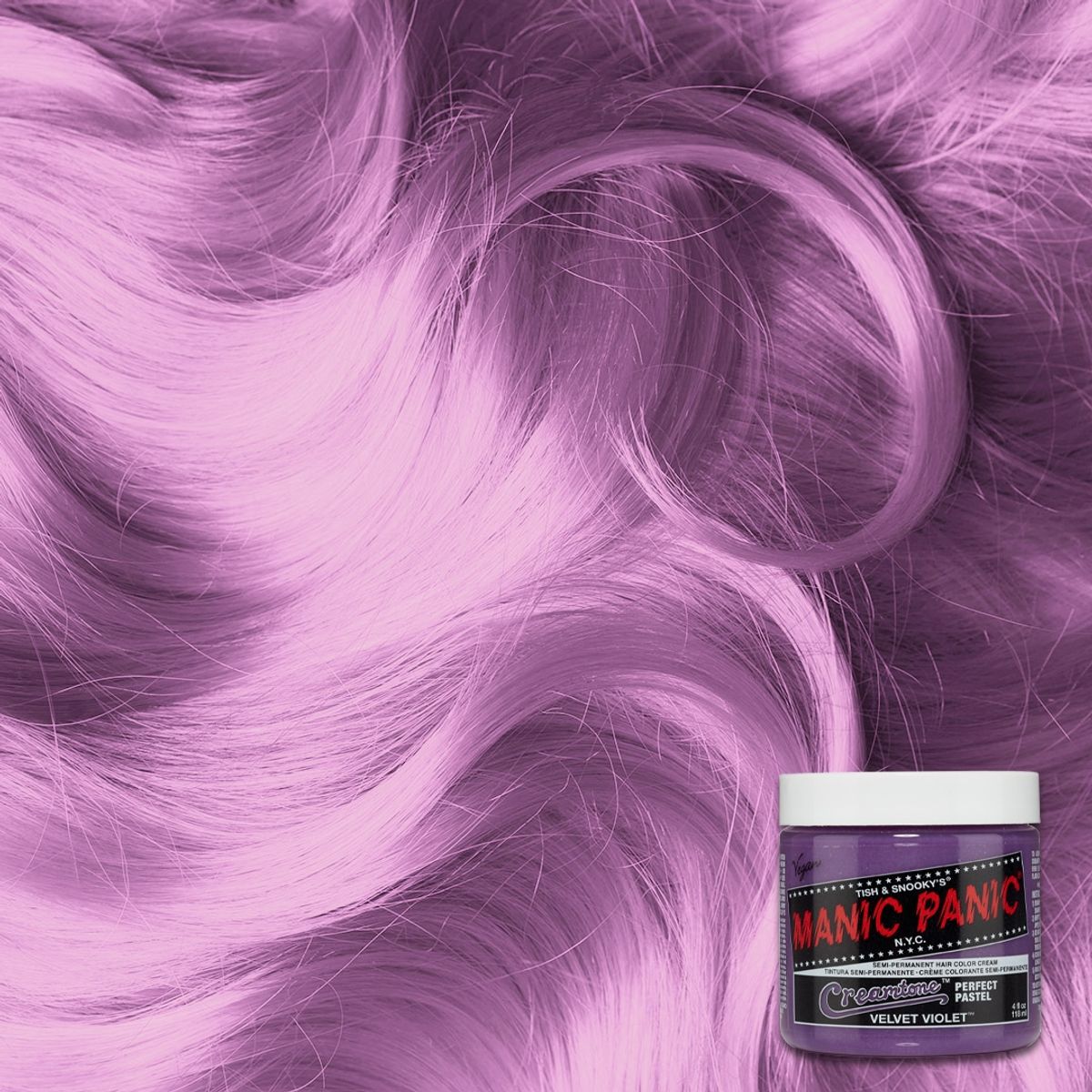 Manic Panic Semi-Permanent Hårfarve VELVET VIOLET CREAMTONE PERFECT PASTEL 118ML