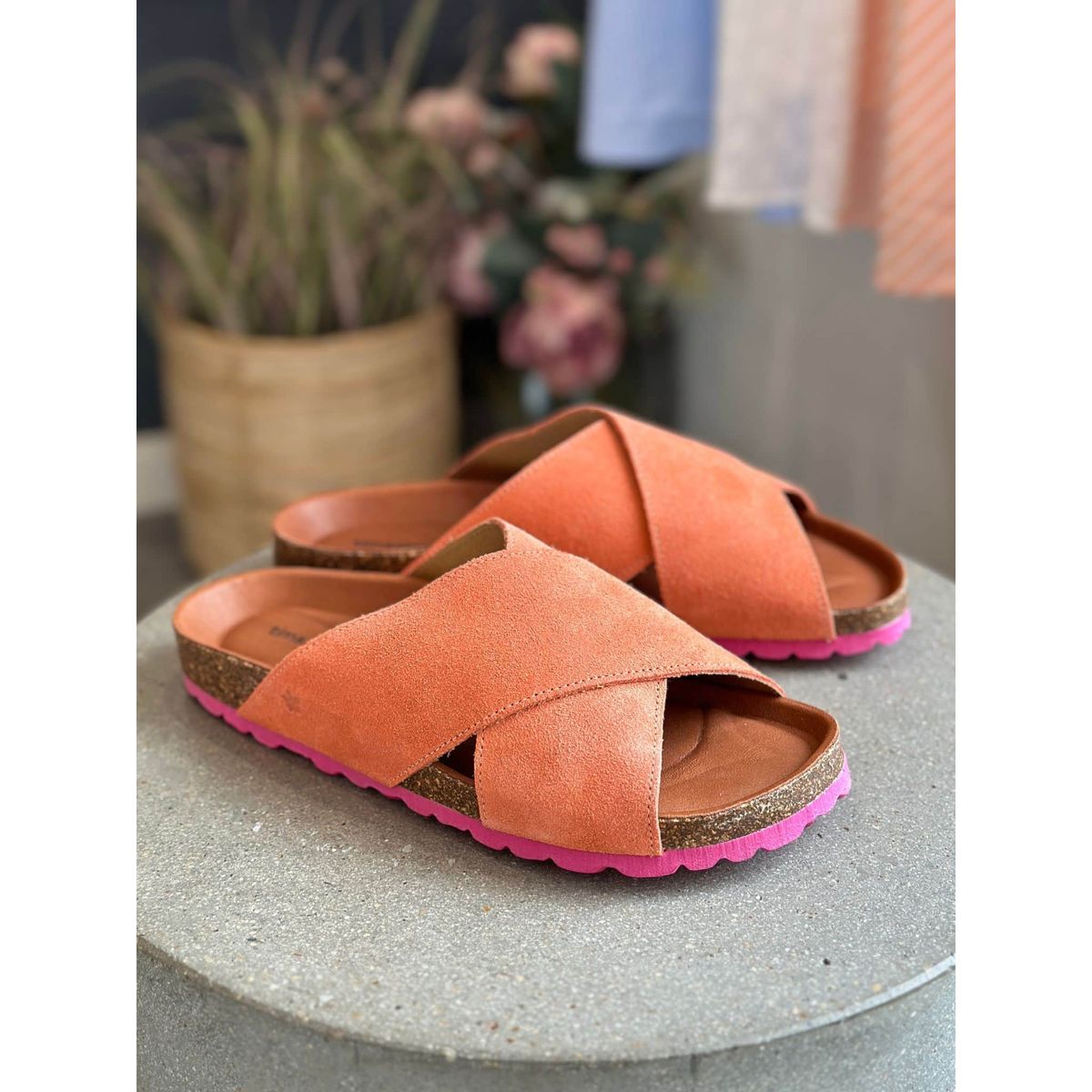 Tim & Simonsen Sandal Suede, Annet IRIS- Coral - Fuxia 35