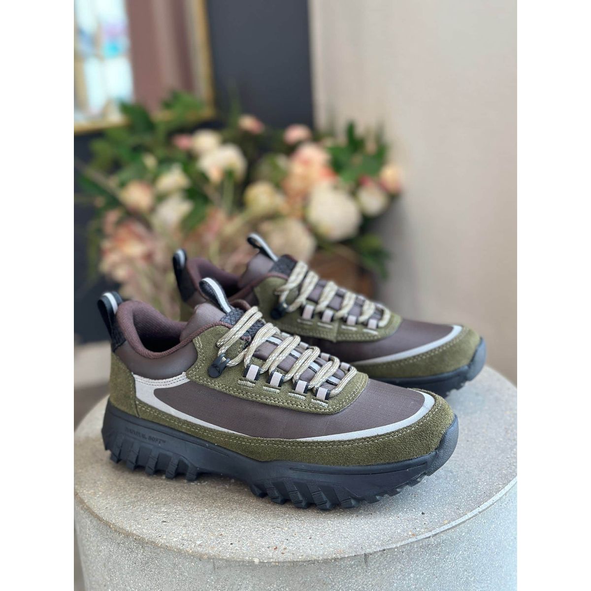 Woden Tessa Sneakers Waterproof - Dark Olive 38