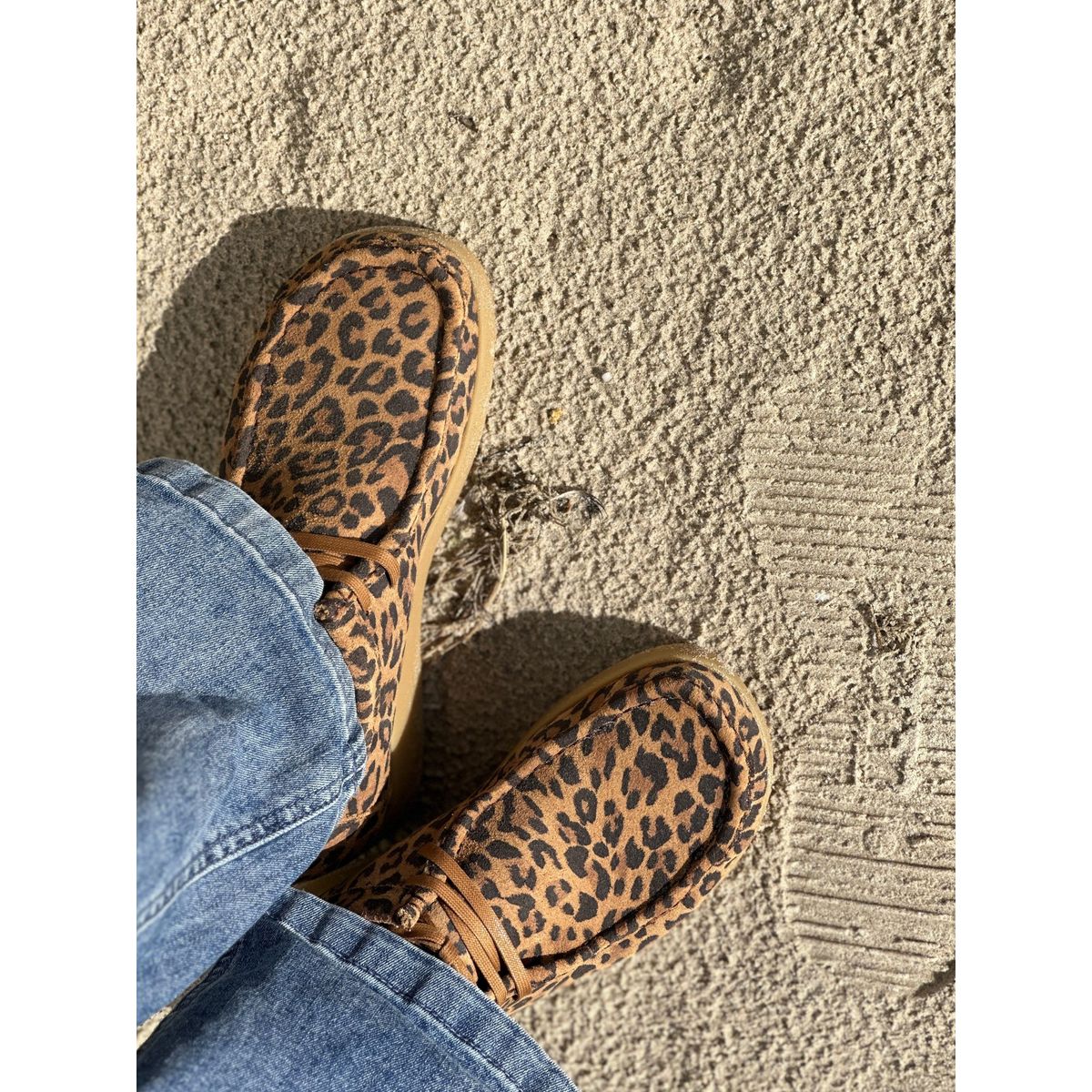 Nature, Alba Sko Suede Print - Leopard 39