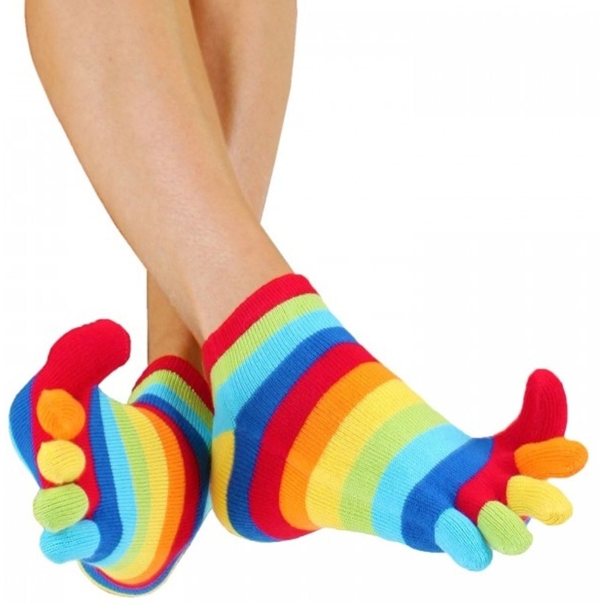 ToeToe Essential Anklet Tåstrømper Rainbow Str. 35-46