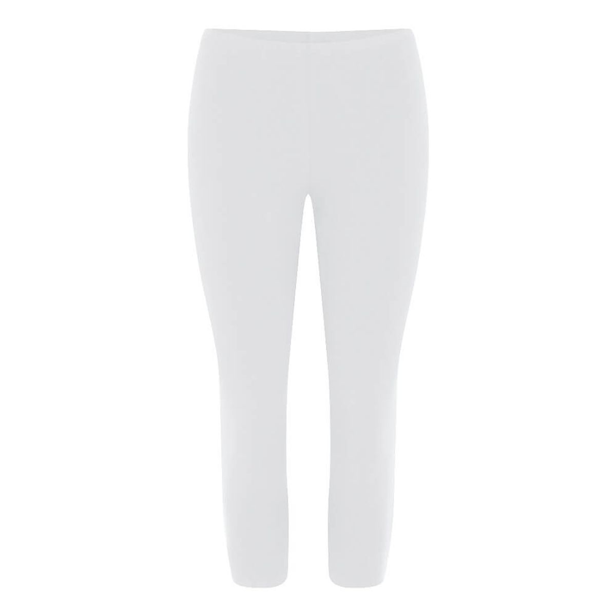 Decoy capri bomuld leggings (3/4 længde) hvid str. 2XL