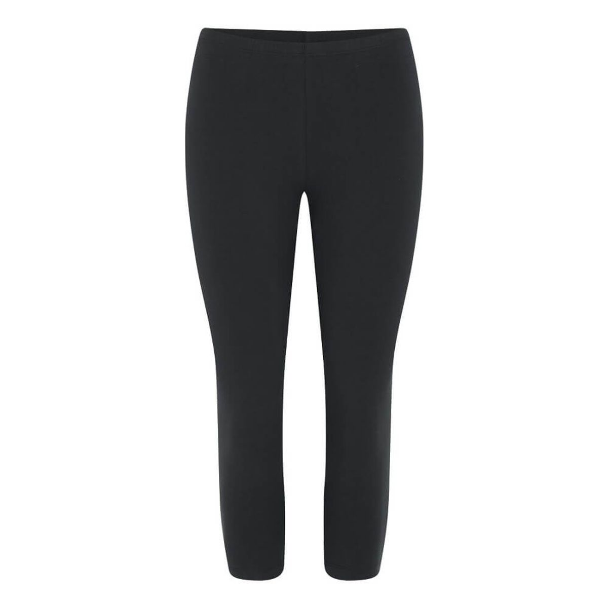 Decoy capri bomuld leggings (3/4 længde) sort str. XL