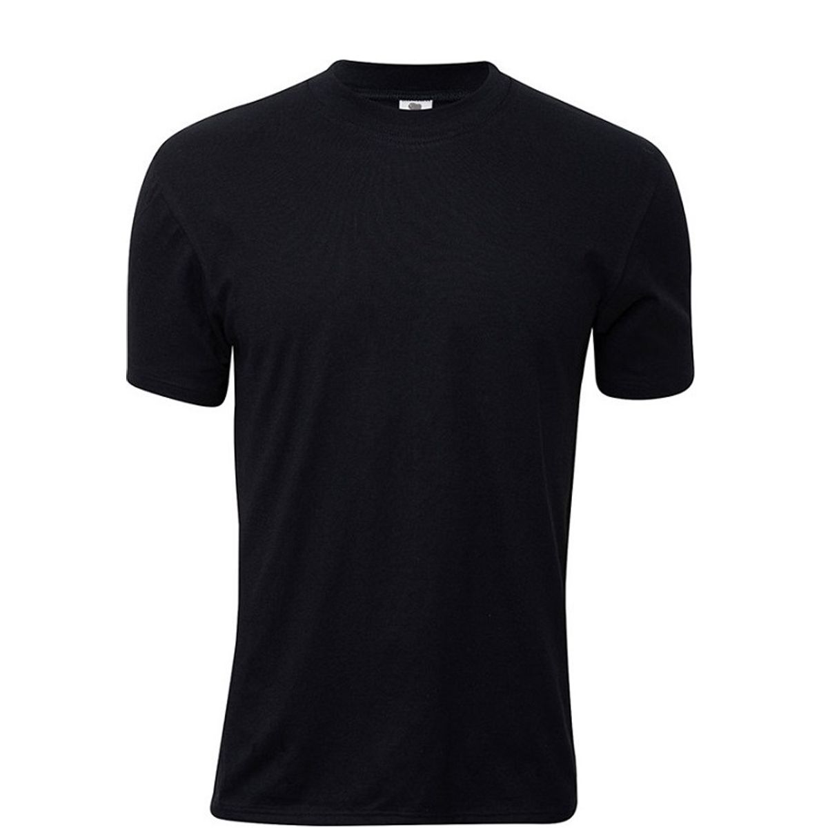 Sort Dovre T-Shirt Med Rund Hals - Str. Medium