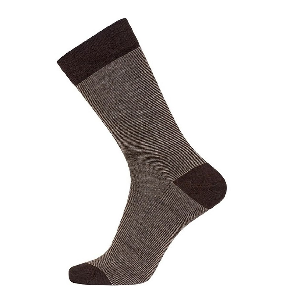 Egtved Twin Sock Uldstrømper Brun Str. 45-48