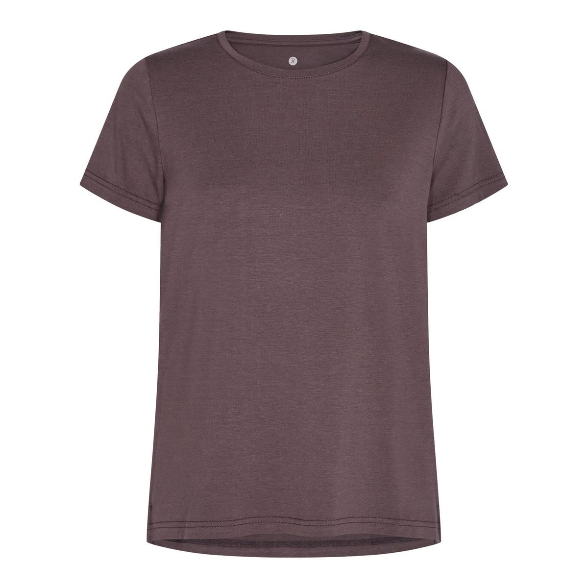 Bambus basic t-shirt med rund hals til kvinder, JBS of Denmark, Brun-XS