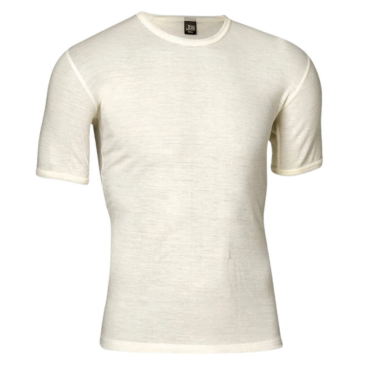 T-shirt i 100% merino uld til mænd, JBS, hvid, str. medium