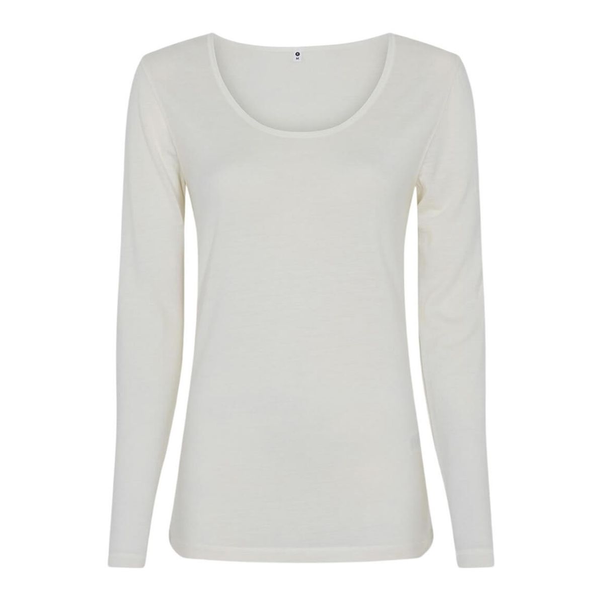 Langærmet uld T-shirt til damer, JBS of Denmark, ivory, str. small