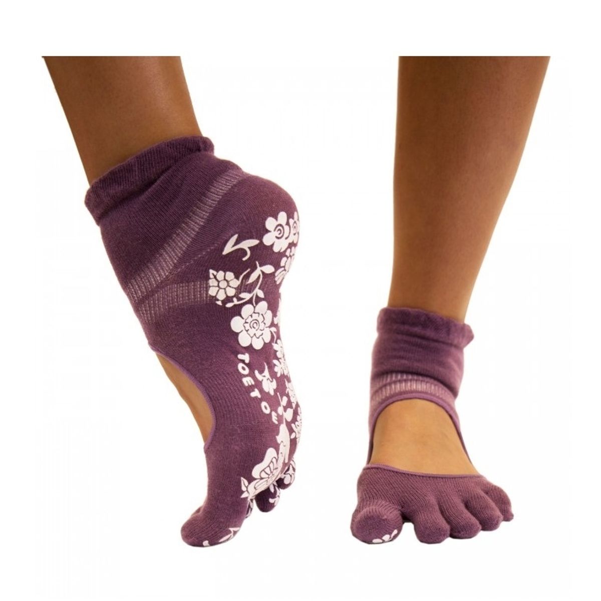 Lilla Yoga & Pilates Anti-Slip Tåstrømper Str. 39-42