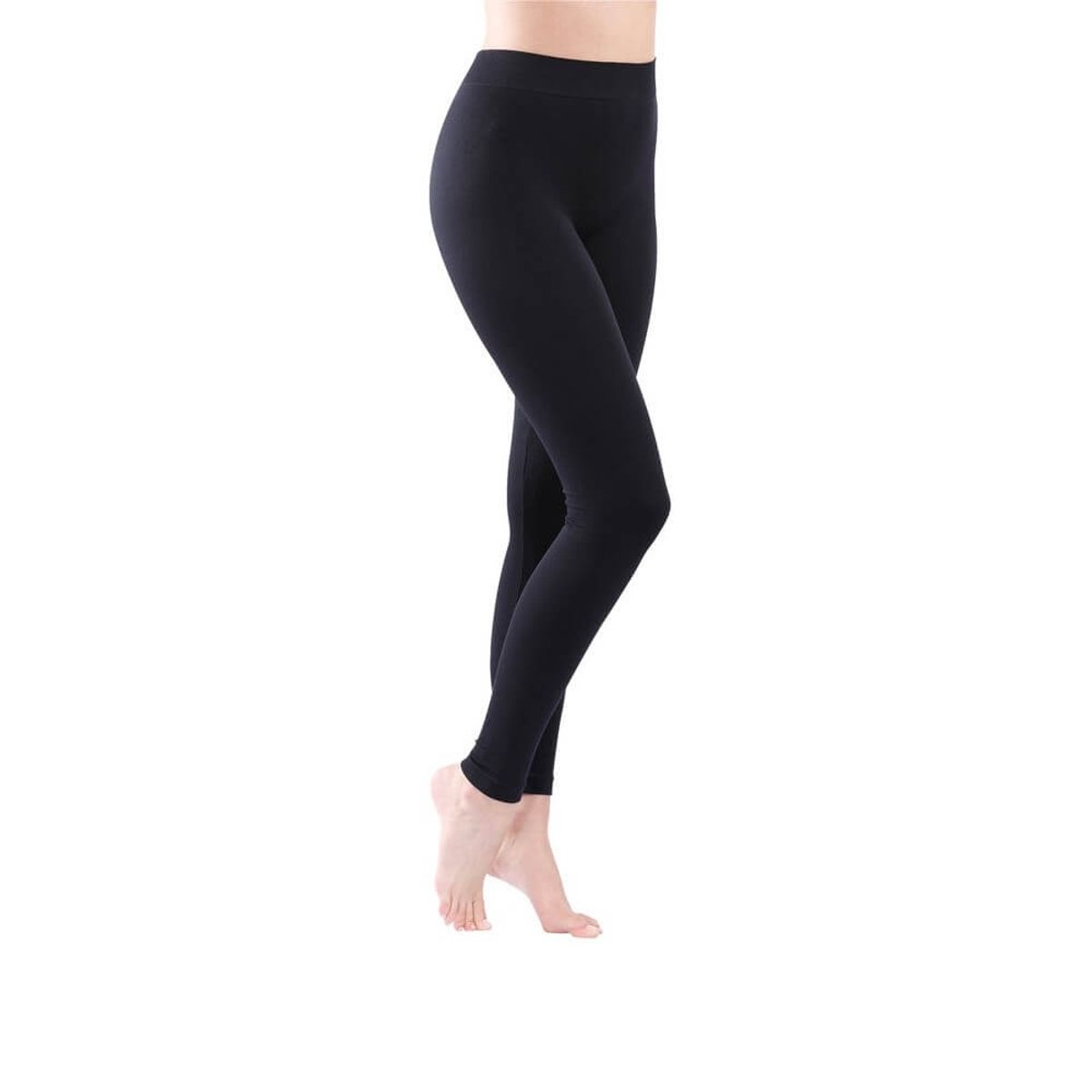 Bomulds leggings - Sort str. Medium