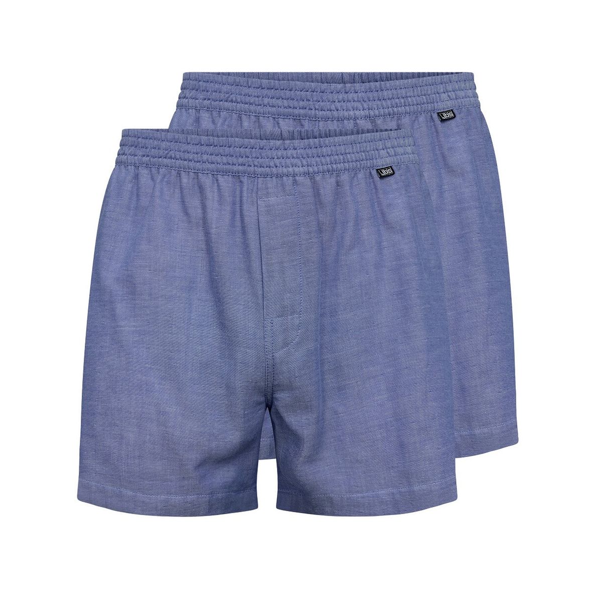 2-pak JBS chambrey boxershorts, blå str. L