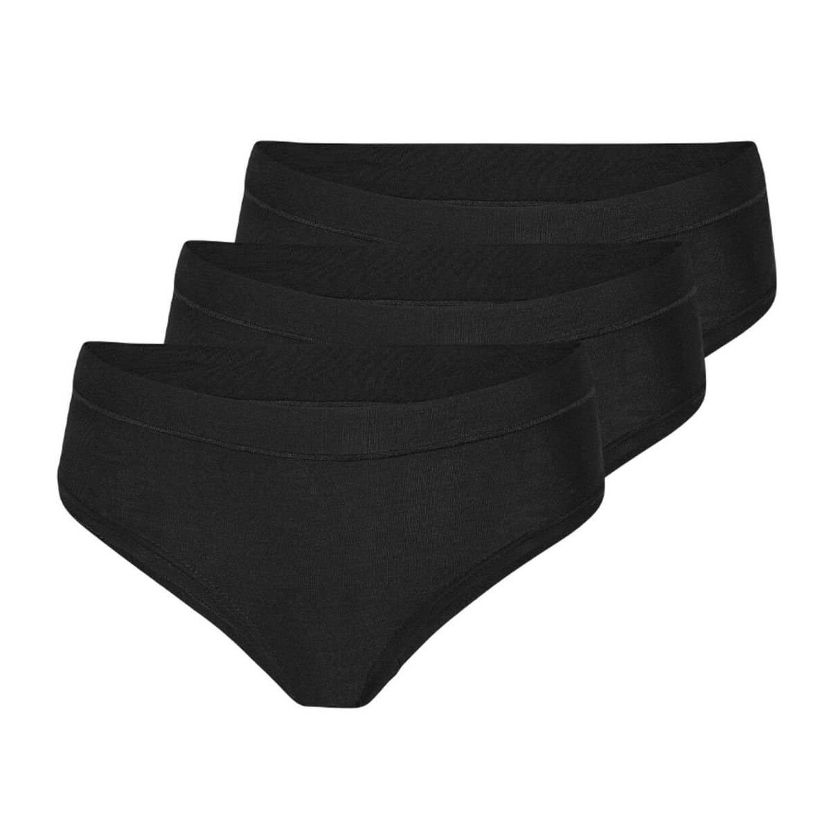 3-pak bambus brief trusser, sort, str. small