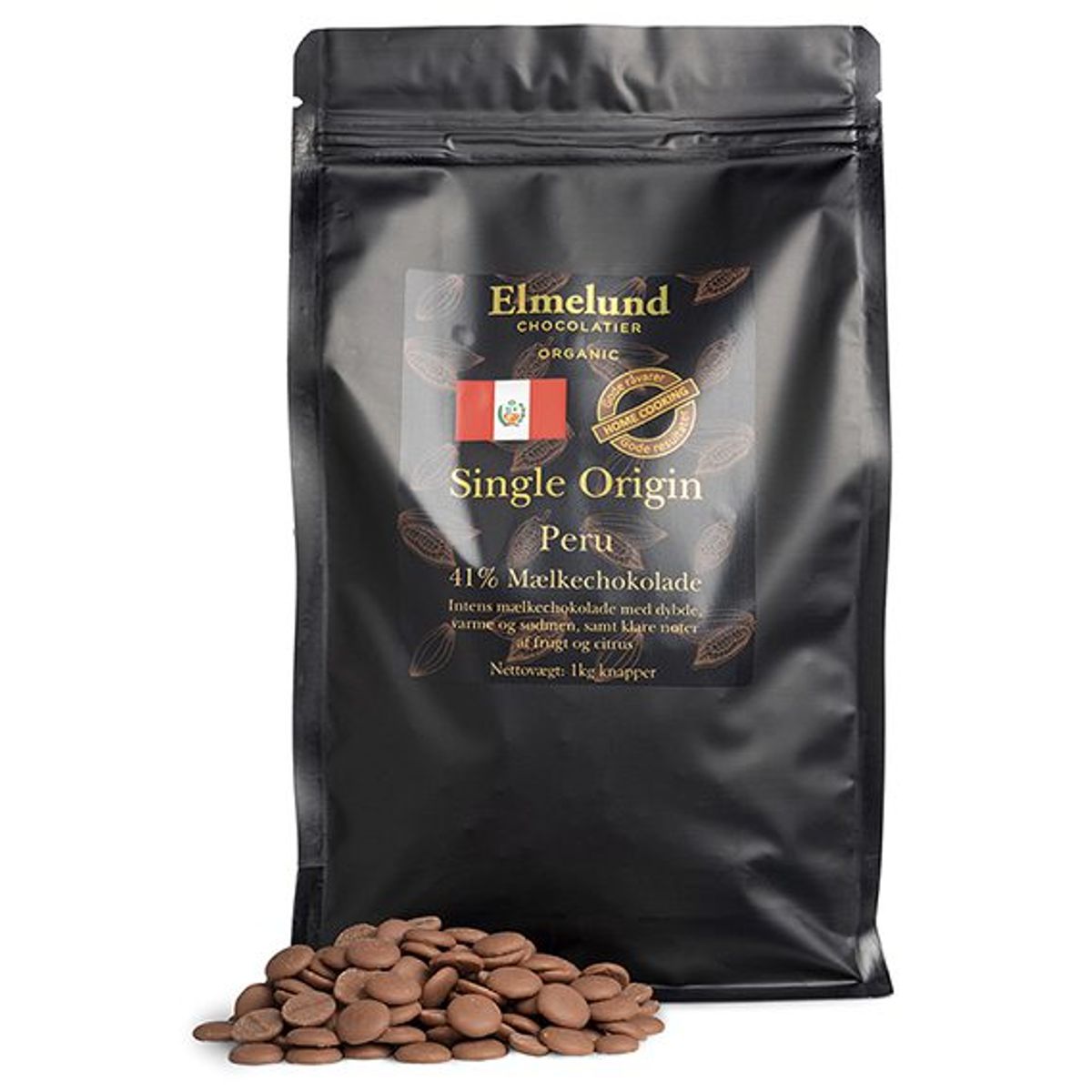 1kg - Peru 41% Mælkechokolade