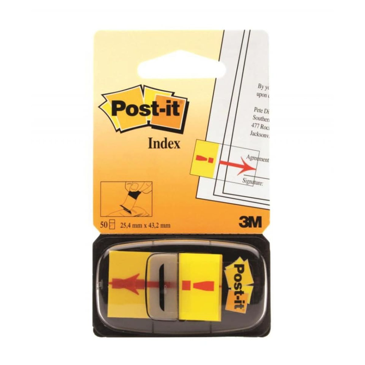 Post-it® Index Udråbstegn 25 mm x 43,2 mm,.