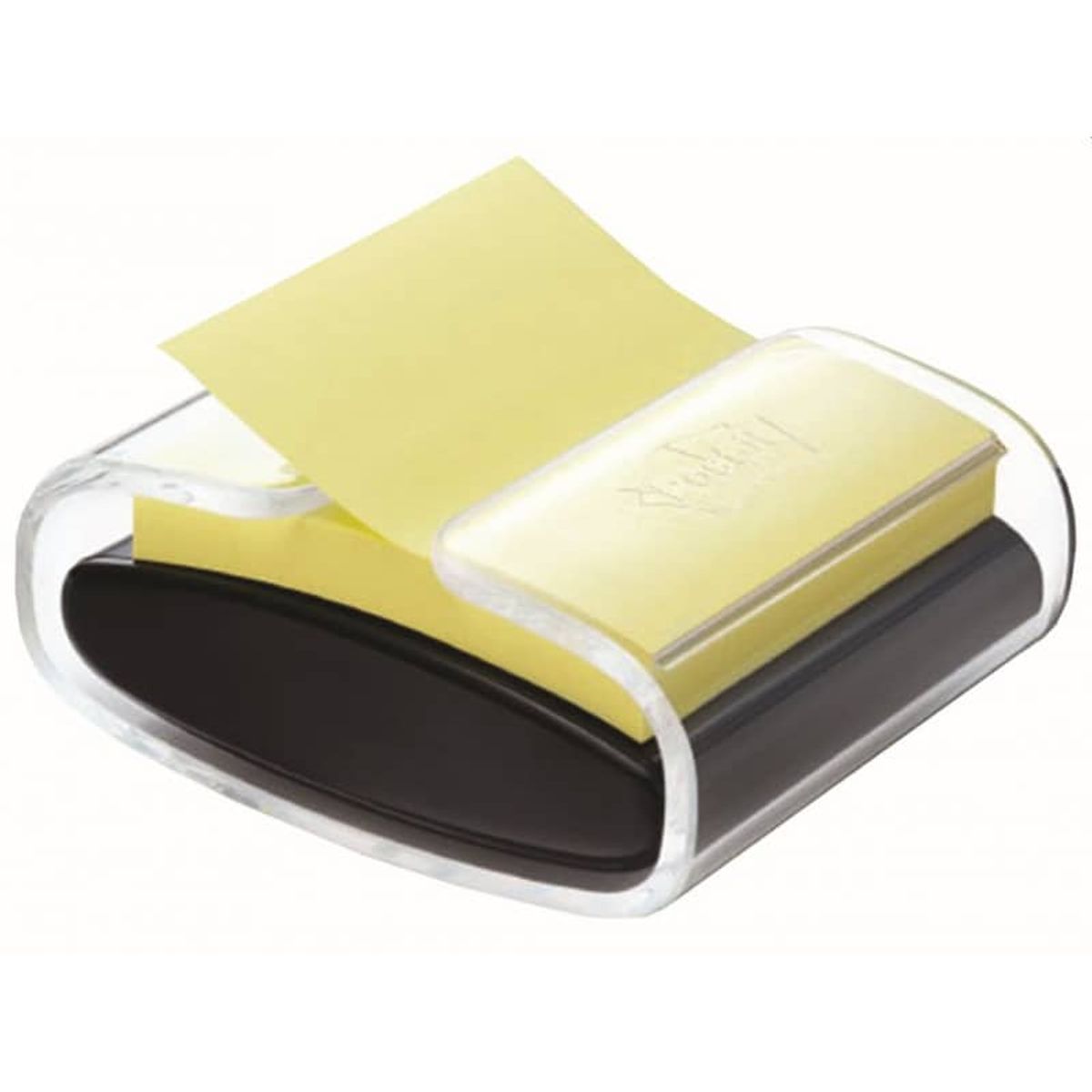 Sticky notes holder, POST-IT Pro (PRO-B-1SSCY-R330), sort, inkluderer 1 Super Sticky Z-Notes,.