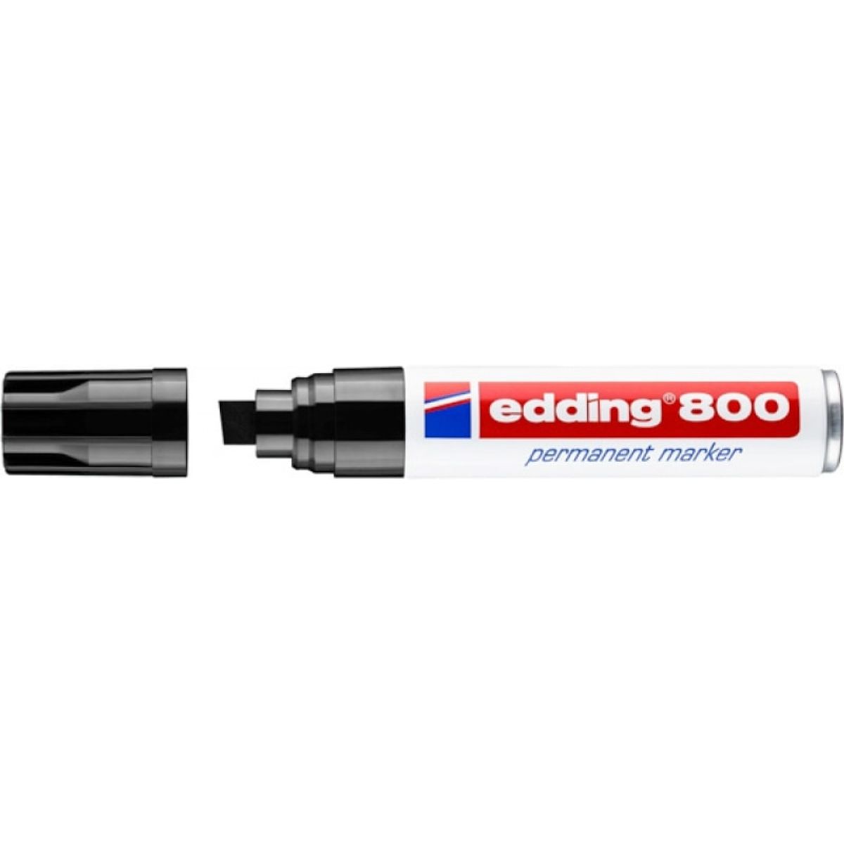 Permanent marker EDDING e-800, 4-12mm, sort, 5 stk.