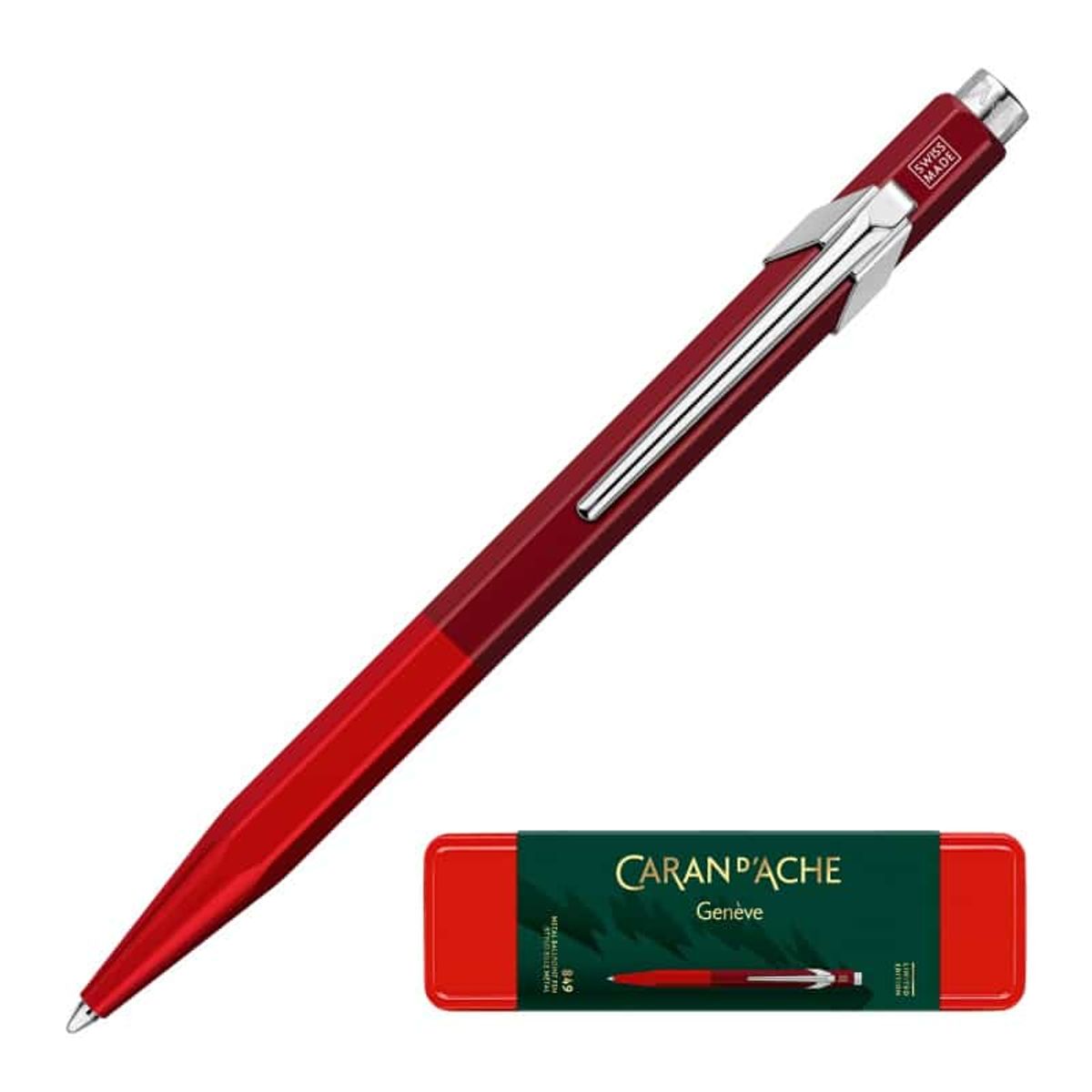 CARAN D'ACHE 849 Wonder Forest rollerballpen, M, rød,.