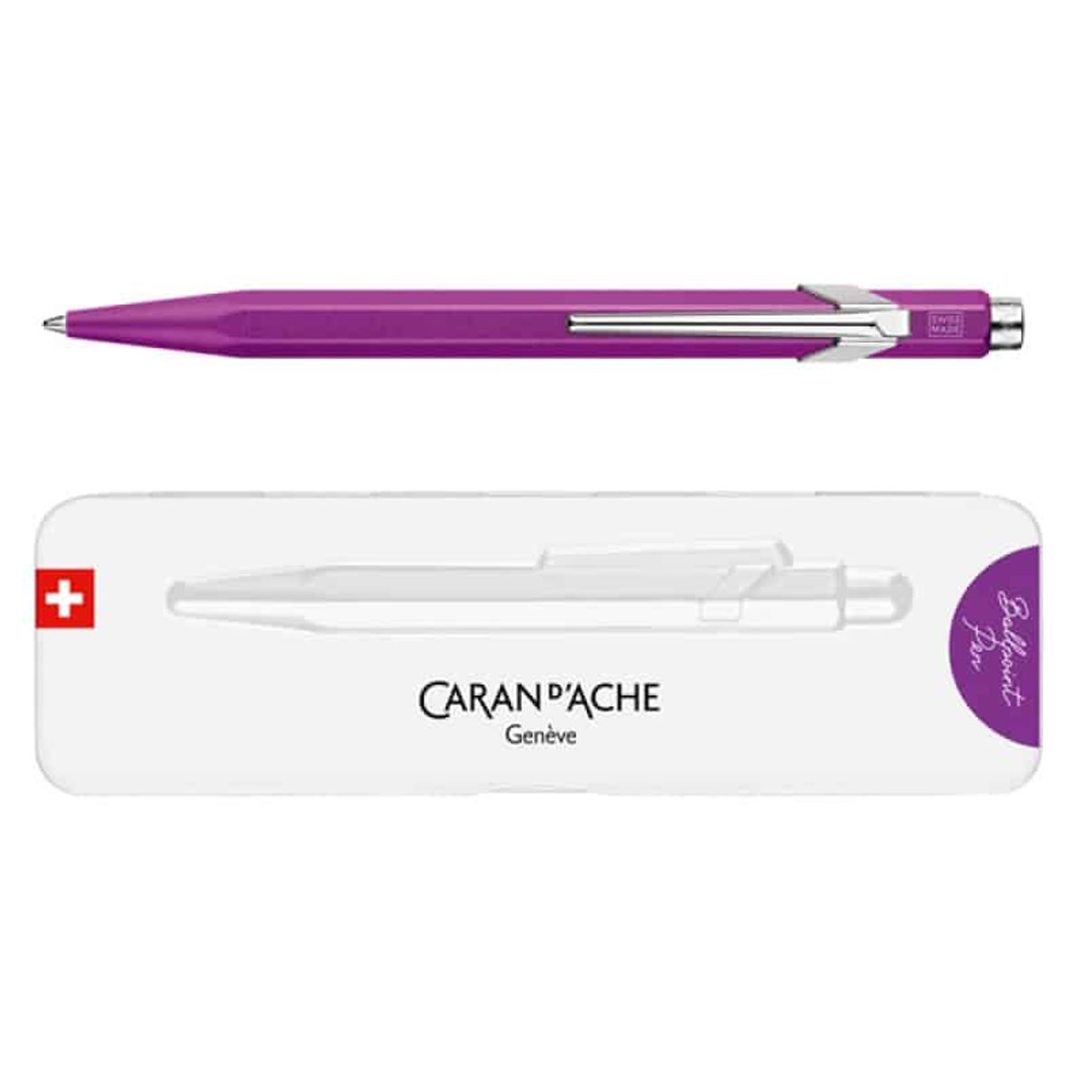 CARAN D'ACHE 849 Colormat-X pen, M, i æske, lilla -.