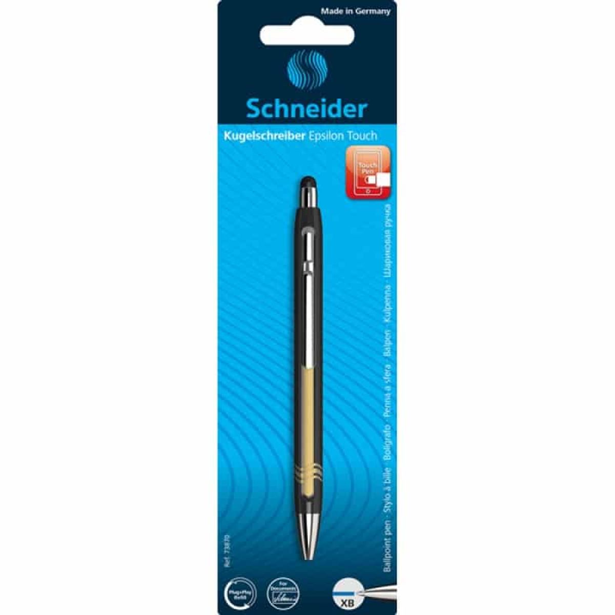 Automatisk pen SCHNEIDER Epsilon Touch,., blister, farvemix.