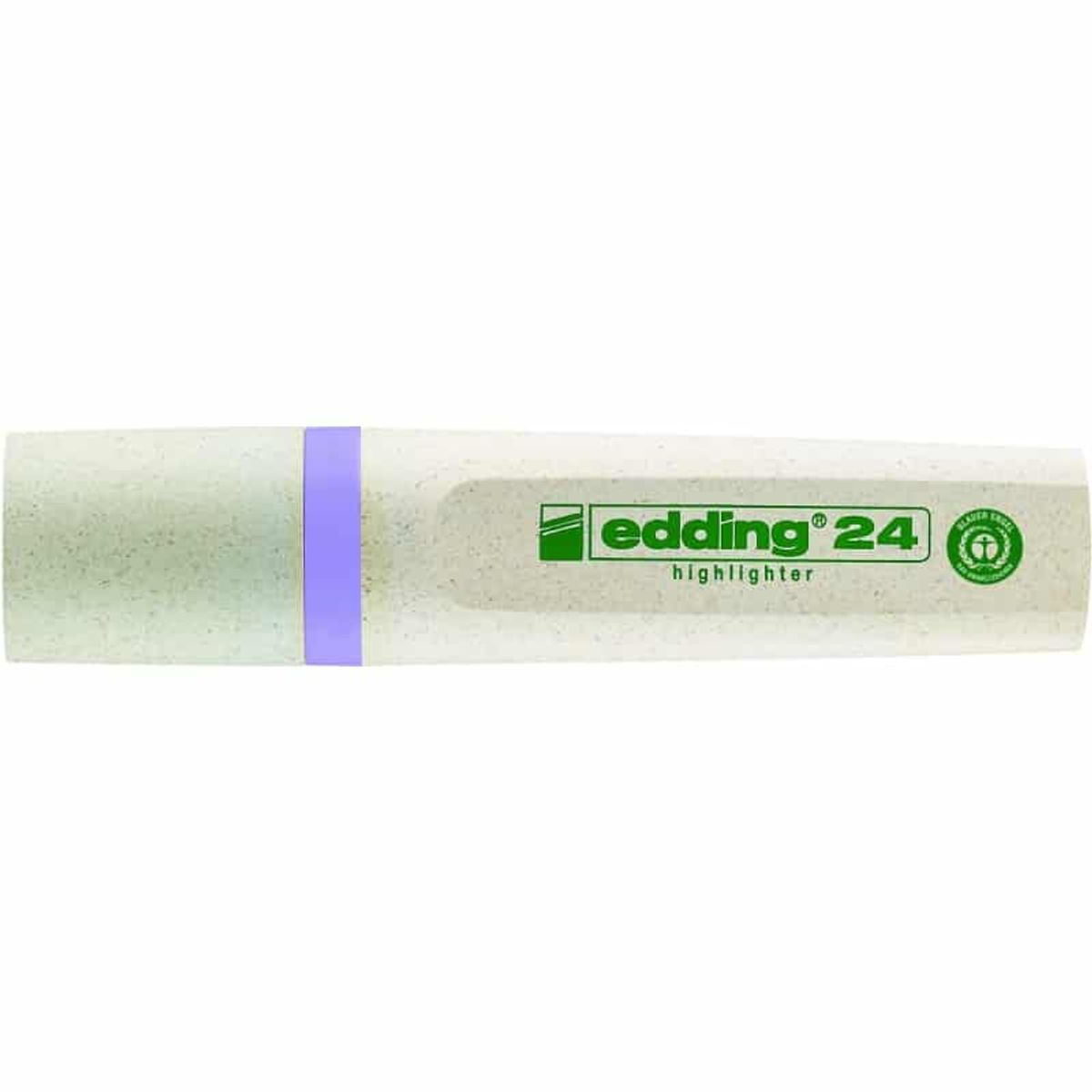 Edding E-24 ECOLINE Highlighter, 2-5 mm, pastellilla, 10 stk.