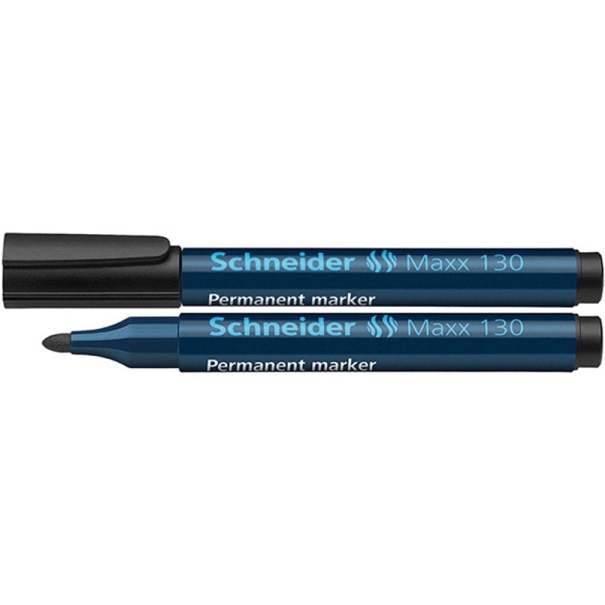 Permanent marker SCHNEIDER Maxx 130, rund, 1-3 mm, sort, 10 stk.