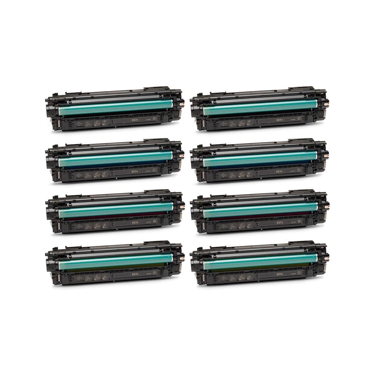 Rabat sæt! HP 657X 2 x BK-C-M-Y toner 194.000 sider - Kompatibel - CF470X-CF473X