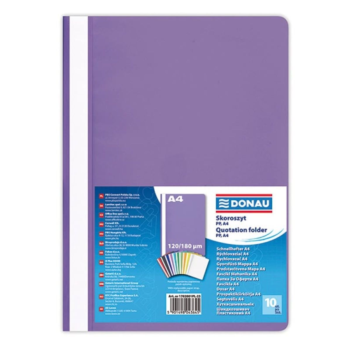 Report File A4 PP Purple 120/180 Micron 10 stk.