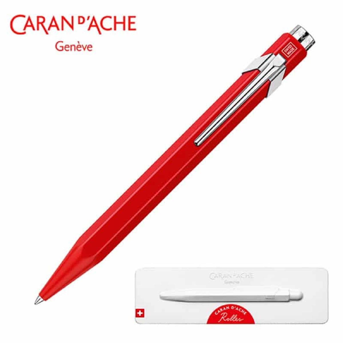 Rollerpen Caran d'Ache 849 Rød med Etui.