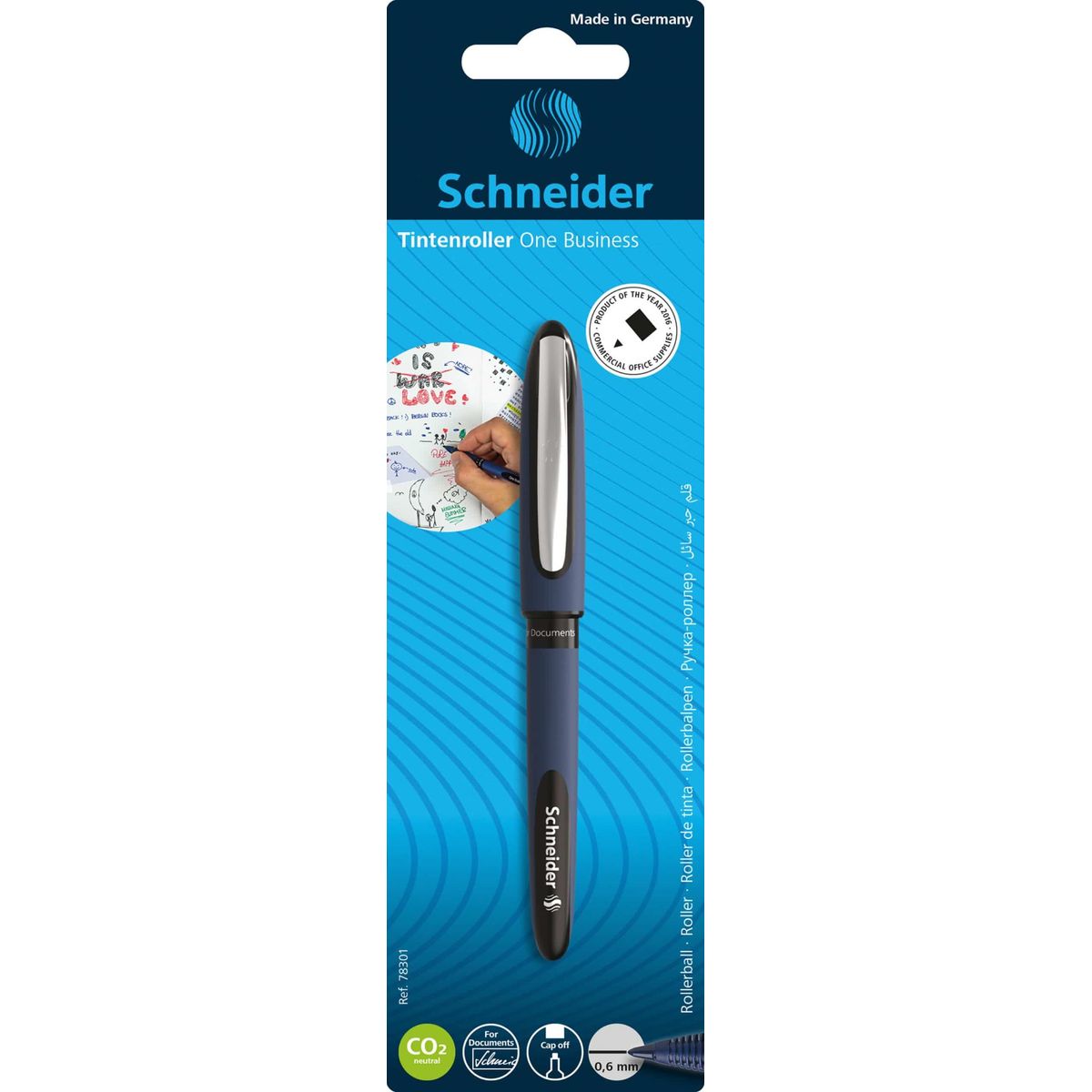 Kuglepen SCHNEIDER One Business 0,6 mm sort.