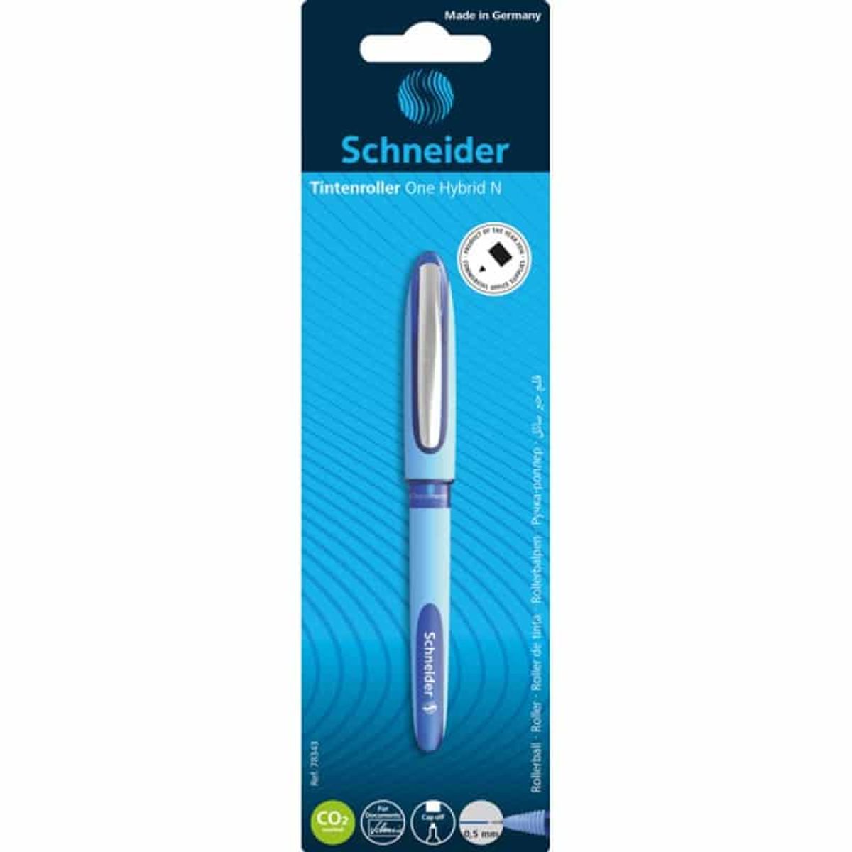 Kuglepen SCHNEIDER One Hybrid Blå 0.5 mm.