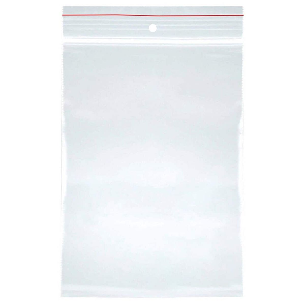 String bag transparent 90x200mm LDPE.