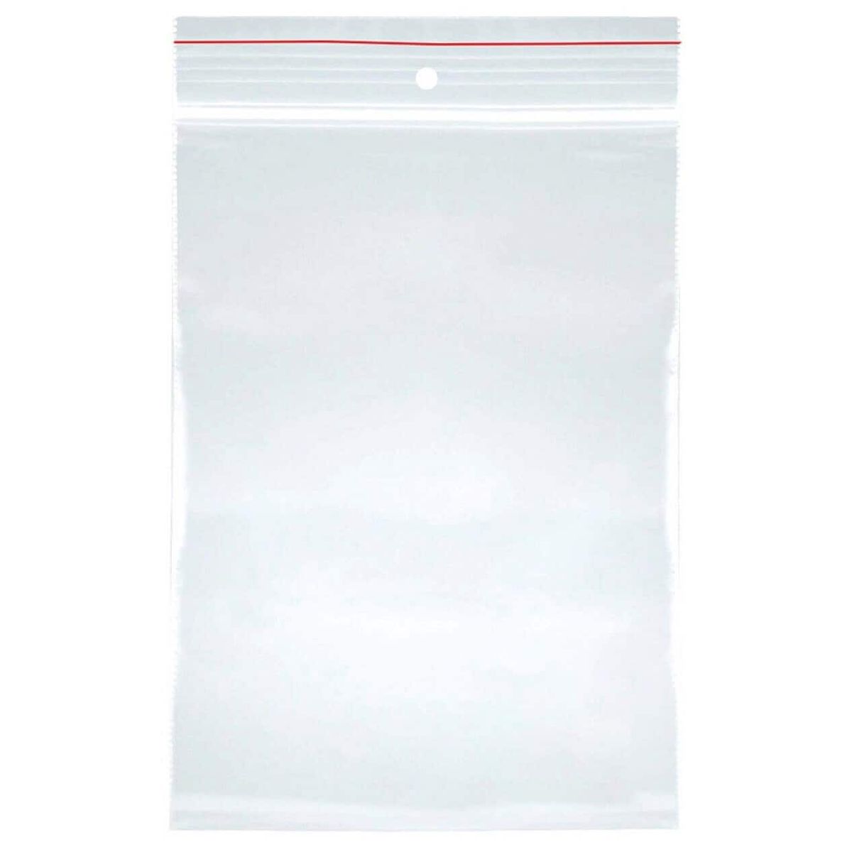 String bag transparent 110x130mm LDPE.