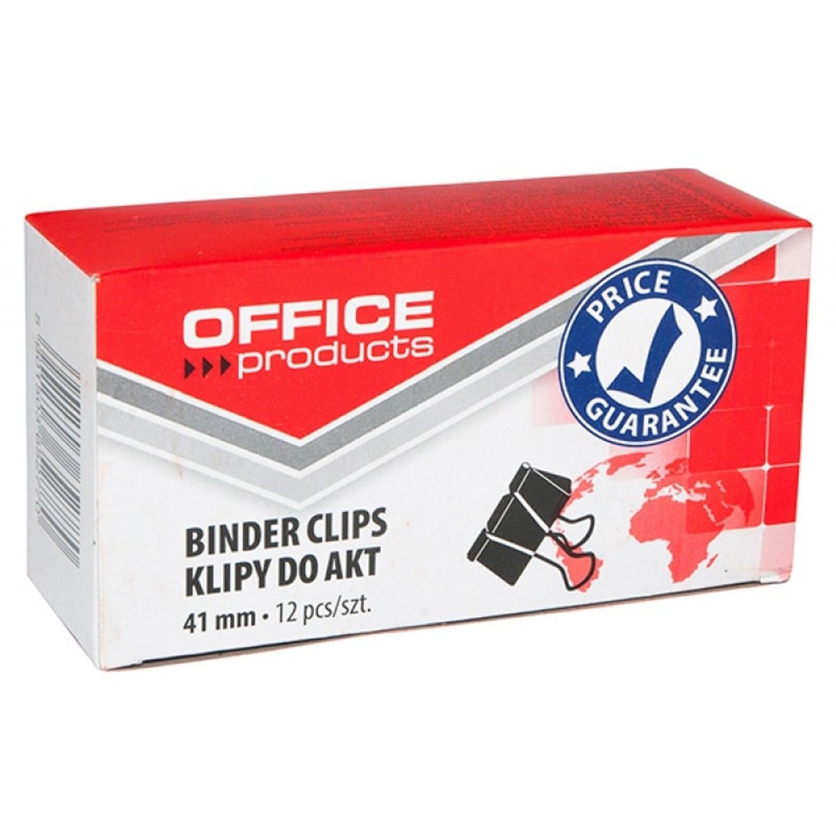 Papirclips Office Products 41mm Sort Metal.