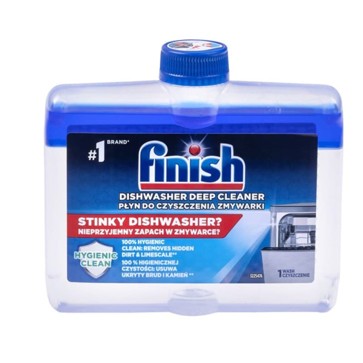 Opvaskemaskinerens FINISH Regular 250ml frisk duft.