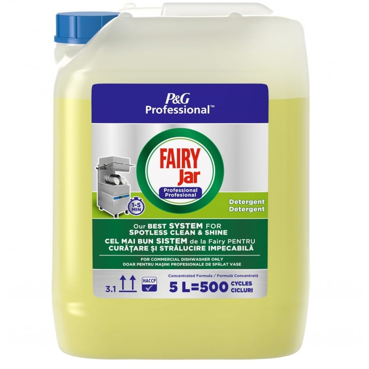 Opvaskemiddel FAIRY til opvaskemaskiner citron 5l.