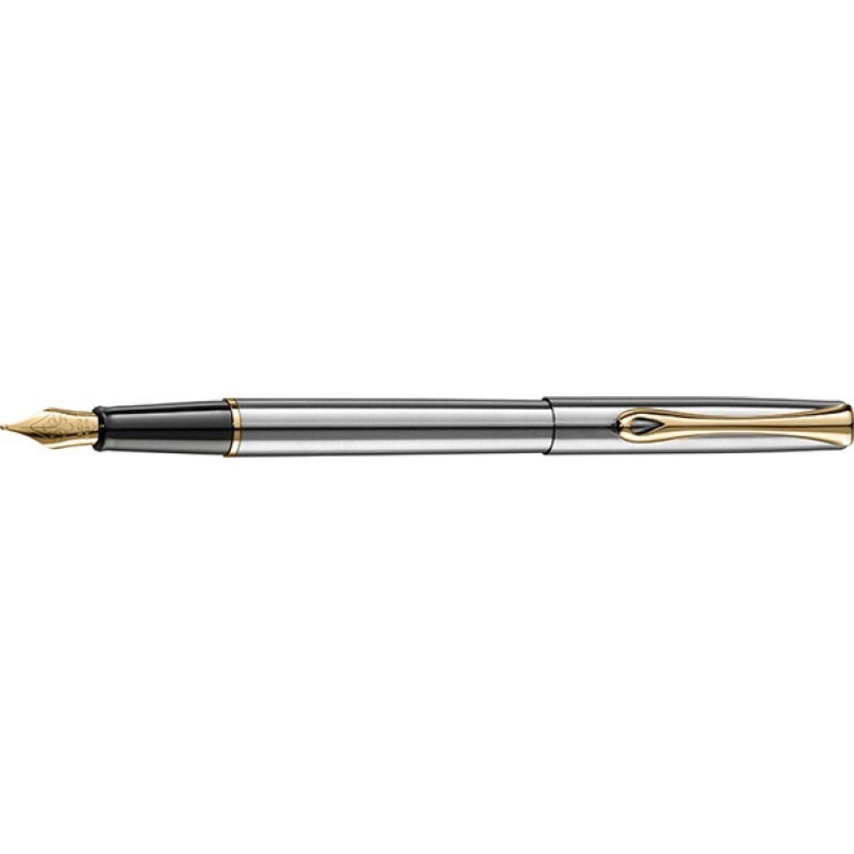 Rollerballpen DIPLOMAT Traveller Rustfrit Stål Guld.