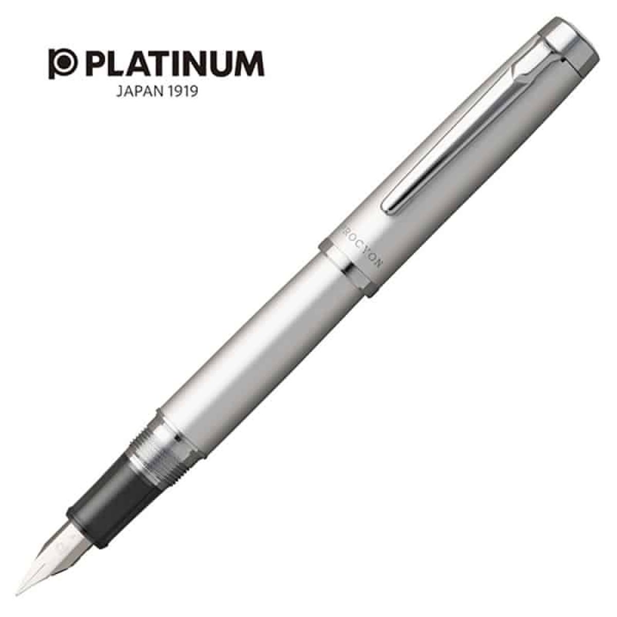 Fyldepen Platinum Procyon Satin Sølv F.