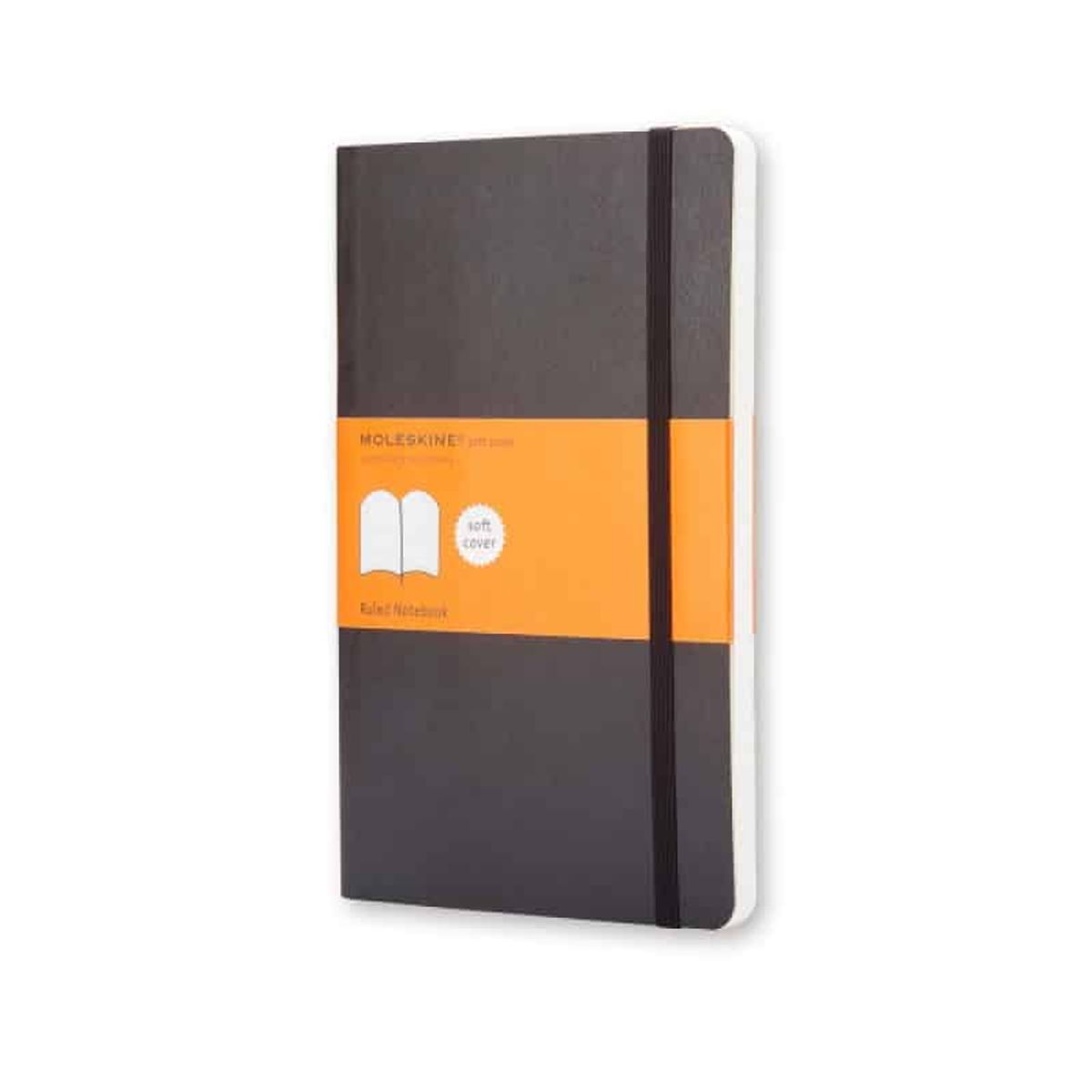 Notesbog Moleskine Classic L Sort Linjeret.